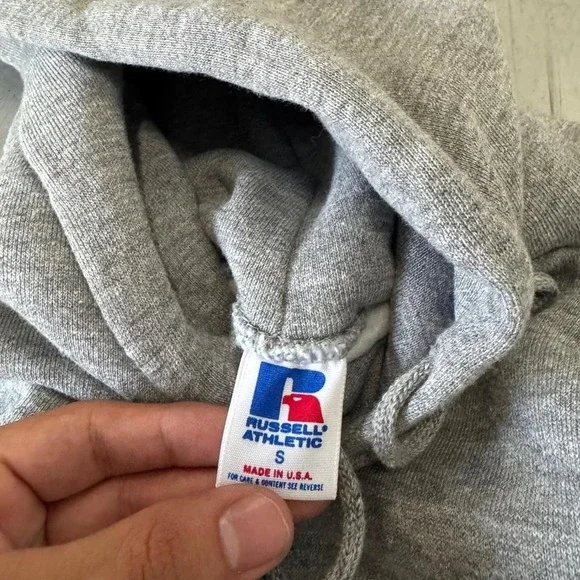 NWT vintage russel heather gray hoodie - Picture 3 of 6